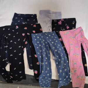 Bundle of Old Navy Colorful Patterned Leggings Size S (6-7)